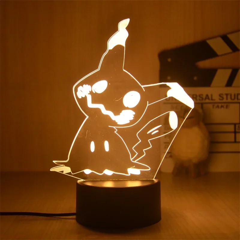Lampe décorative Pokemon Anime, lumière chaude, veilleuse