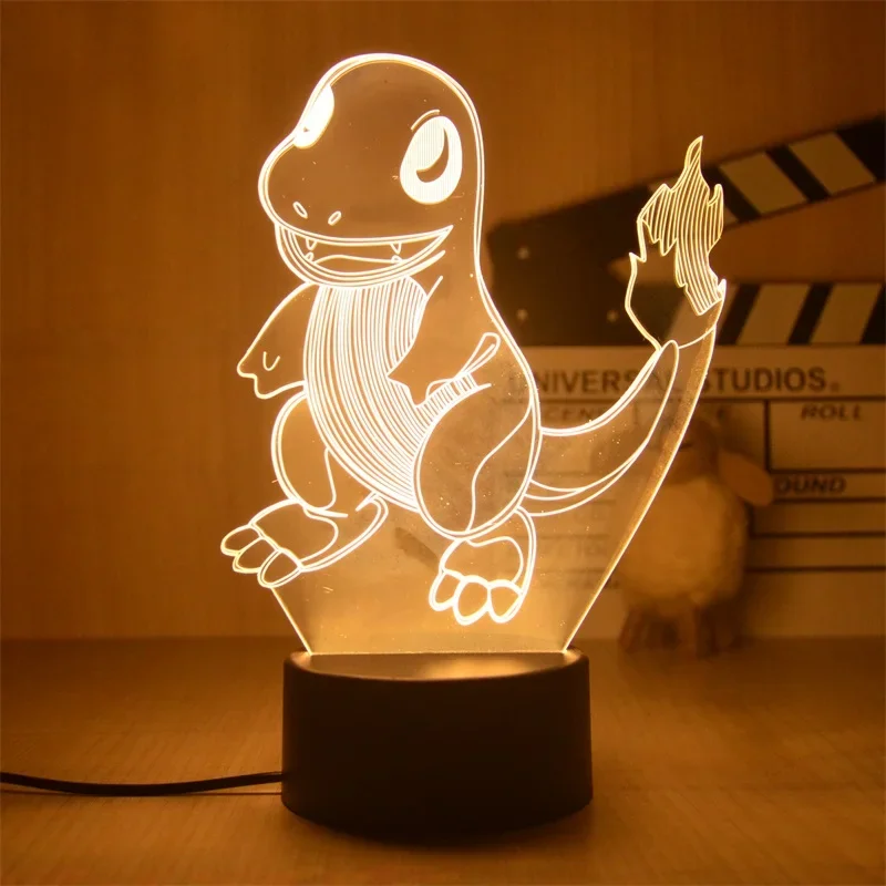 Lampe décorative Pokemon Anime, lumière chaude, veilleuse