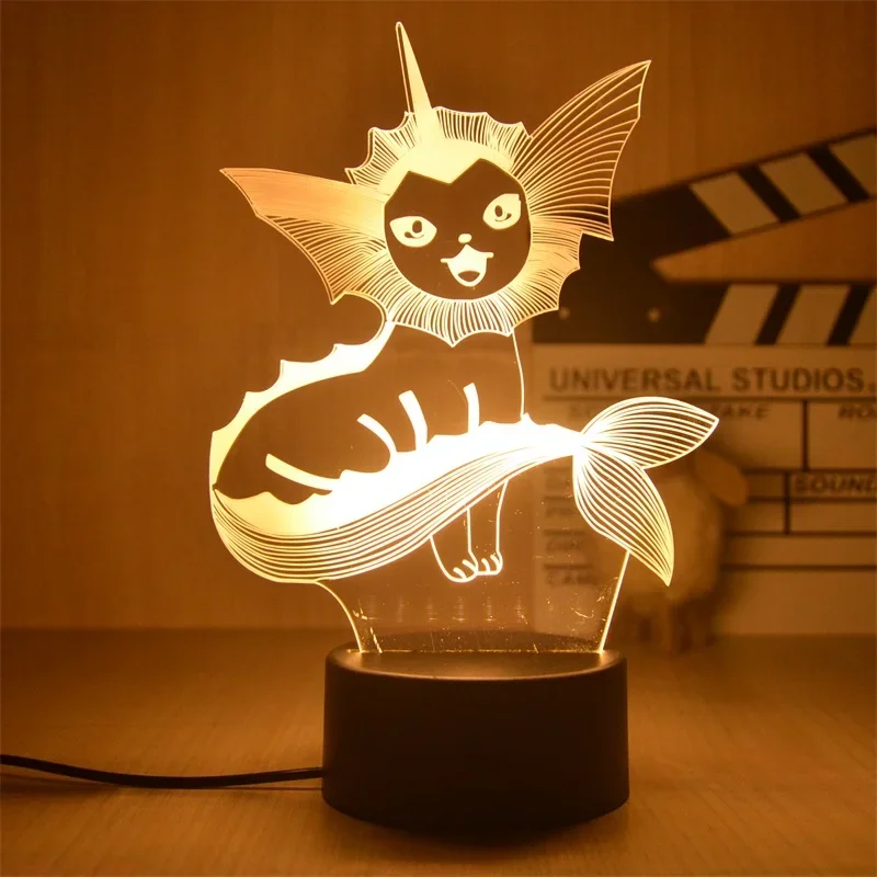 Lampe décorative Pokemon Anime, lumière chaude, veilleuse