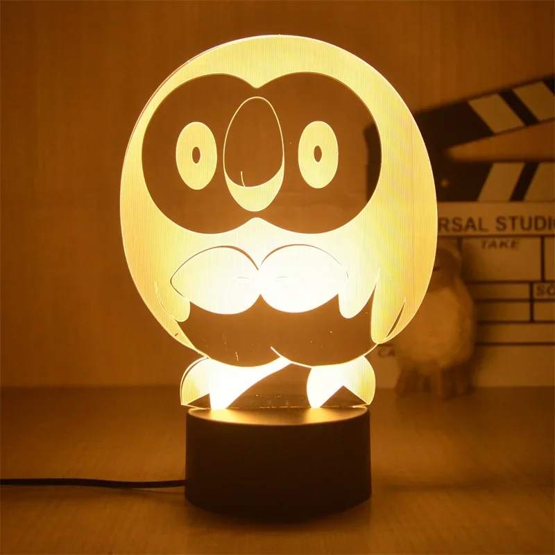 Lampe décorative Pokemon Anime, lumière chaude, veilleuse