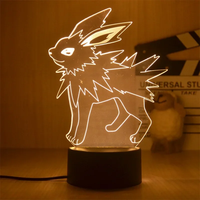 Lampe décorative Pokemon Anime, lumière chaude, veilleuse