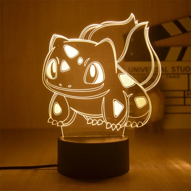 Lampe décorative Pokemon Anime, lumière chaude, veilleuse