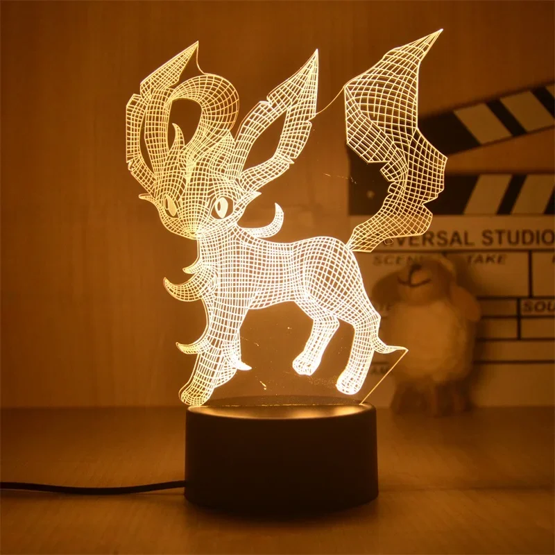 Lampe décorative Pokemon Anime, lumière chaude, veilleuse