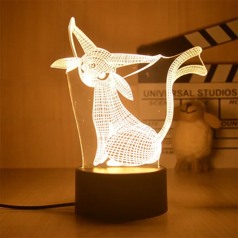Lampe décorative Pokemon Anime, lumière chaude, veilleuse