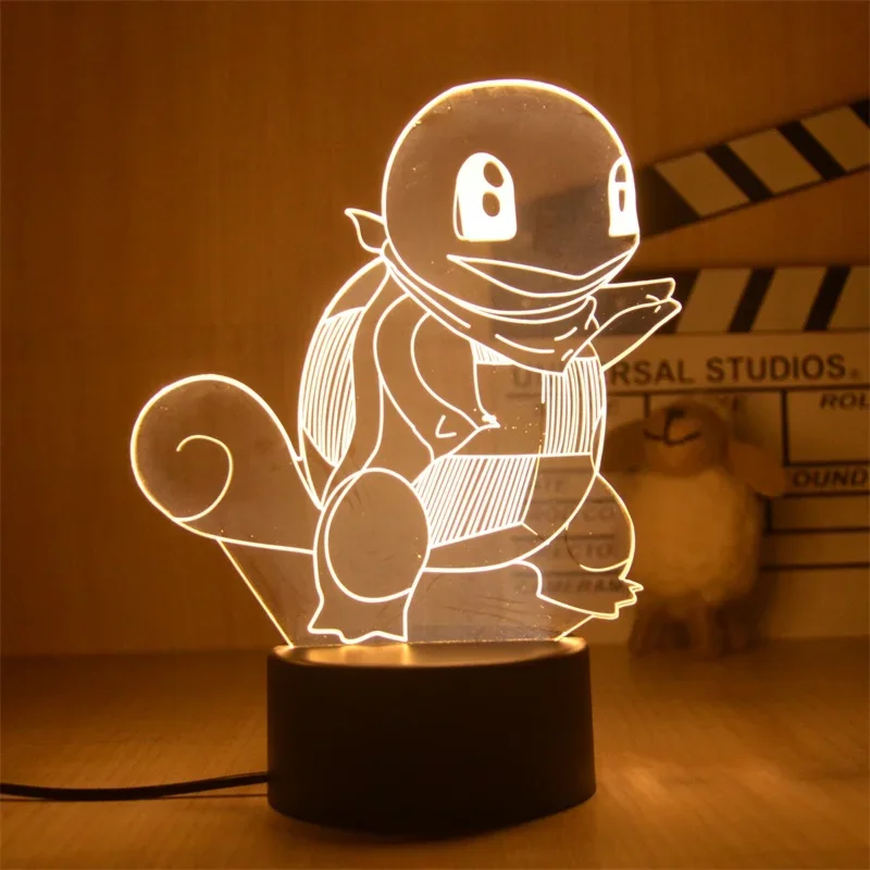 Lampe décorative Pokemon Anime, lumière chaude, veilleuse