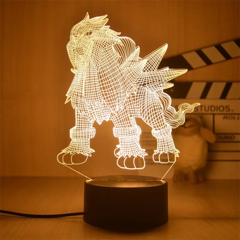 Lampe décorative Pokemon Anime, lumière chaude, veilleuse