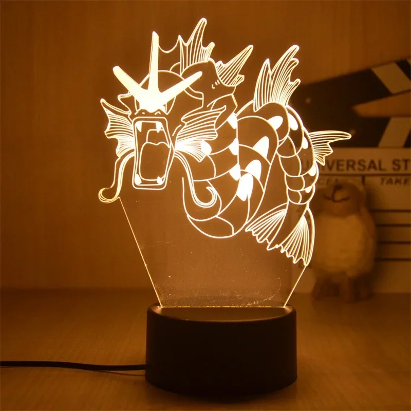 Lampe décorative Pokemon Anime, lumière chaude, veilleuse