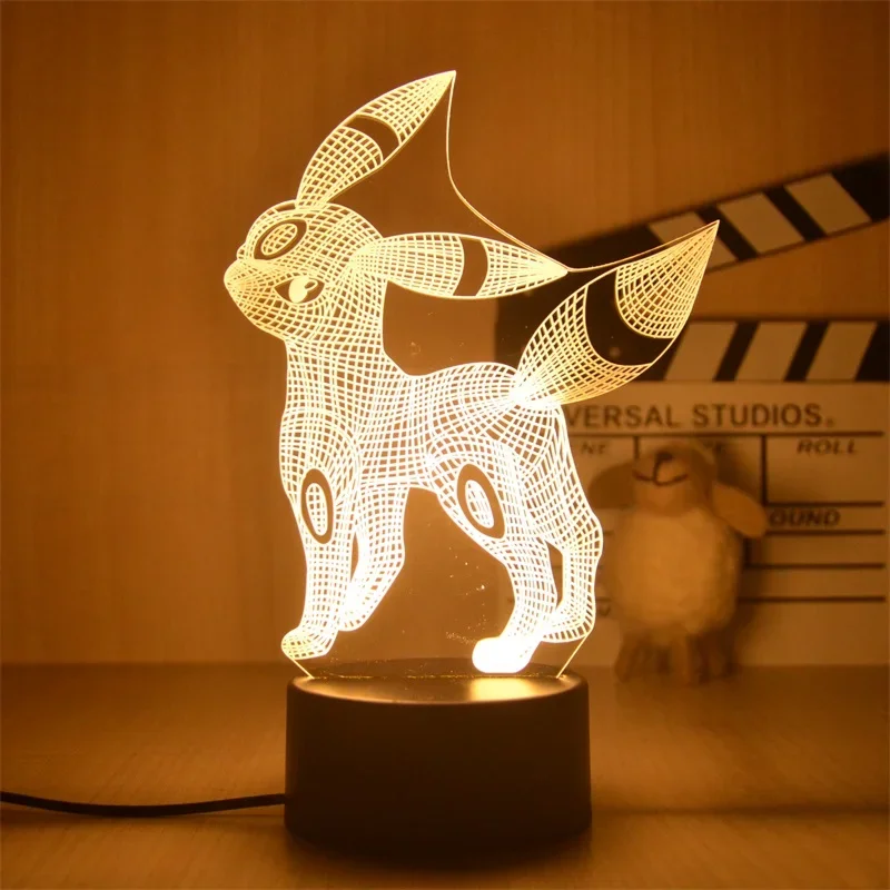 Lampe décorative Pokemon Anime, lumière chaude, veilleuse