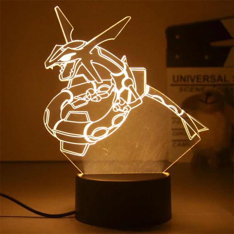 Lampe décorative Pokemon Anime, lumière chaude, veilleuse