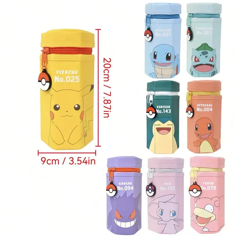 Boîte à crayons Pokémon Pikachu avec différents motifs