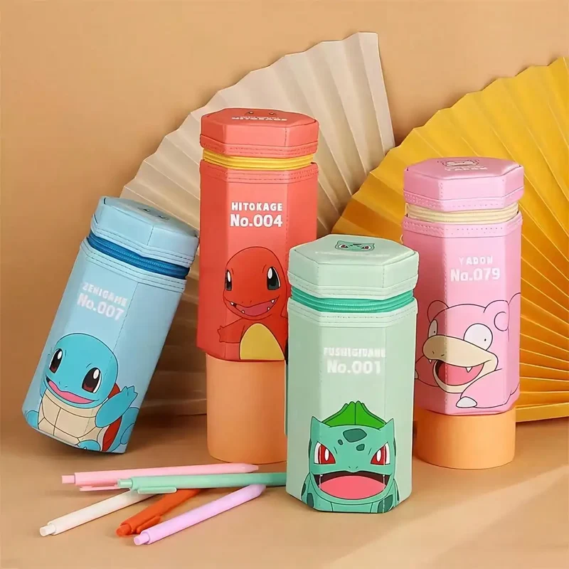 Boîte à crayons Pokémon Pikachu avec différents motifs
