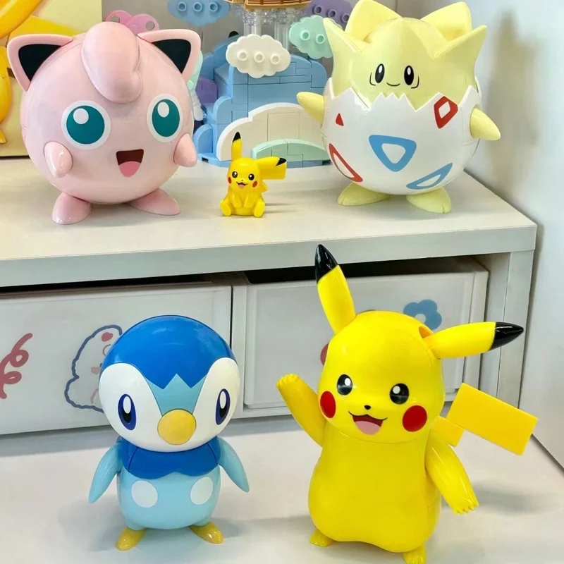 Figurines de blocs de construction Pokémon (Gengar, Plinfa, Ronflex, Pikachu, Jigglypuff, Togepi)