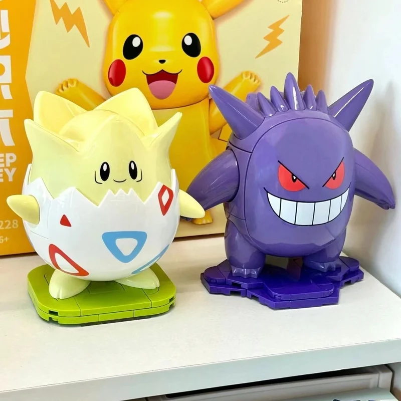 Figurines de blocs de construction Pokémon (Gengar, Plinfa, Ronflex, Pikachu, Jigglypuff, Togepi)