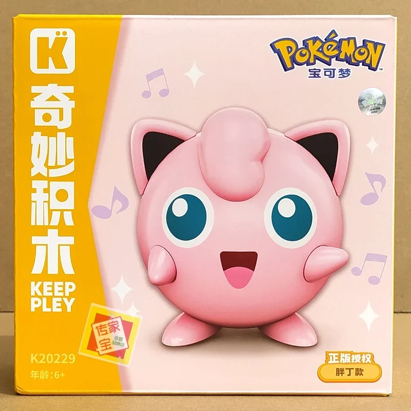 Figurines de blocs de construction Pokémon (Gengar, Plinfa, Ronflex, Pikachu, Jigglypuff, Togepi)