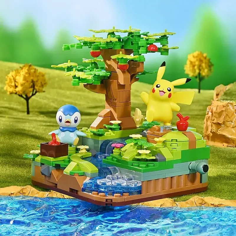 Ensembles de jouets de construction Pokémon (Pikachu Tournesol, Enton et Flegmon ou Pikachu et Plinfa)