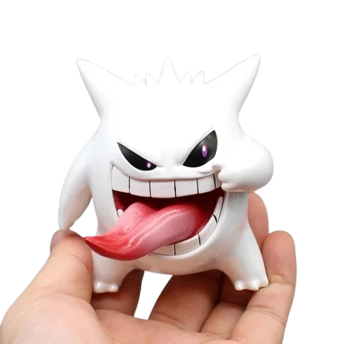 Figurine Gengar (env. 9 cm) avec Pokémon langue tendue