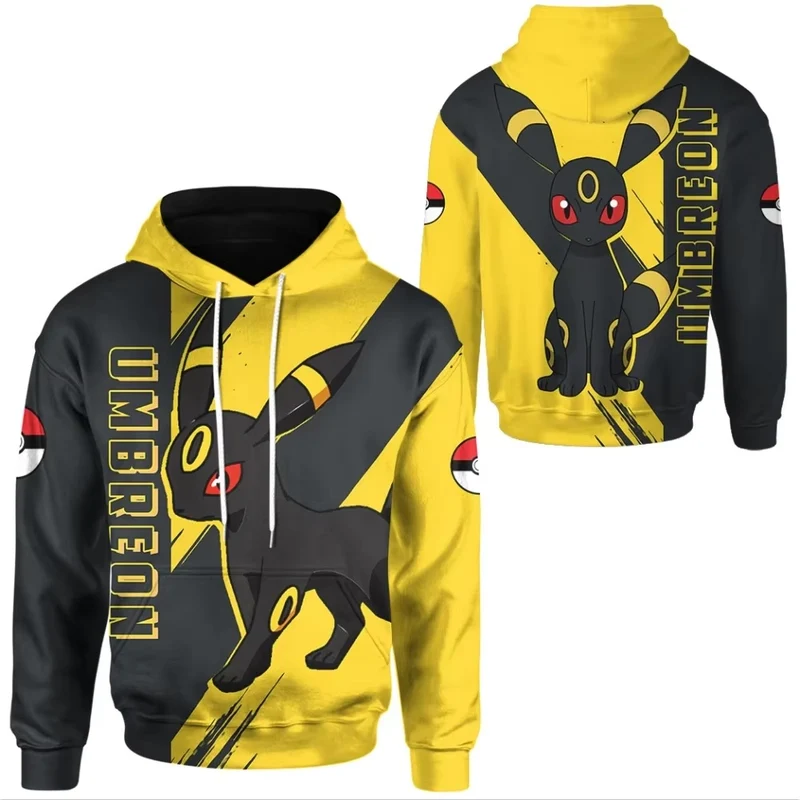 Pull à capuche élégant Nachtara Umbreon