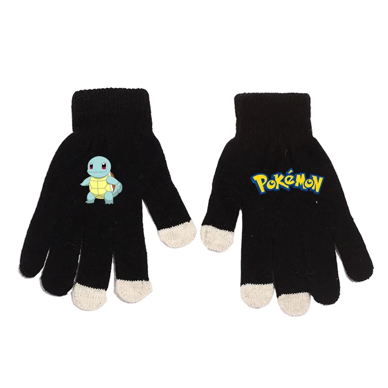 Gants d'hiver chauds aux motifs Pikachu et Pokémon pour adultes