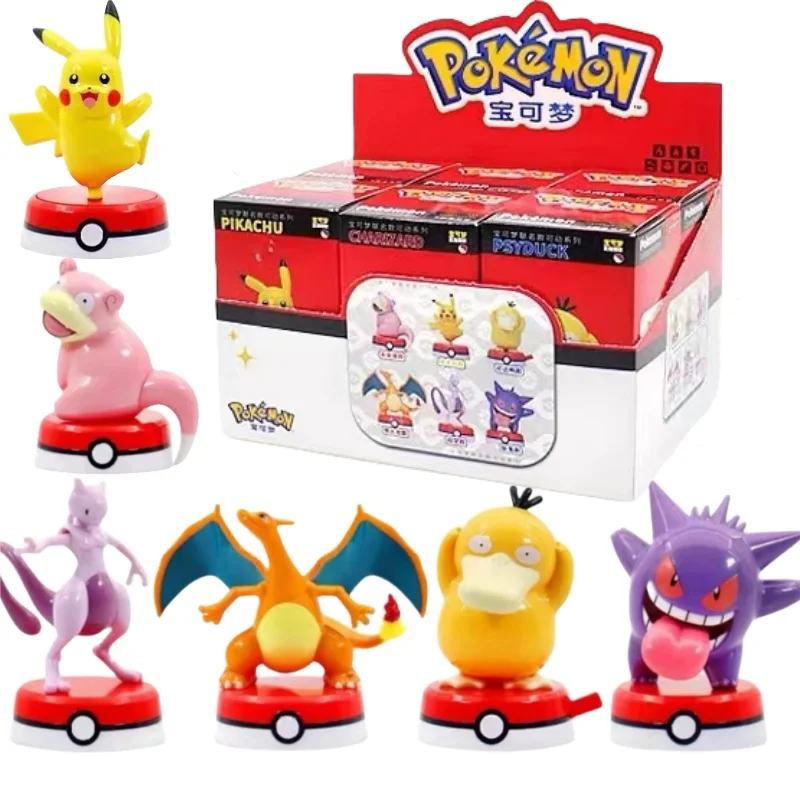 Ensemble de 6 figurines Pokémon avec Pikachu, Mewtwo, Charizard, Enton, Gengr et Flegmon