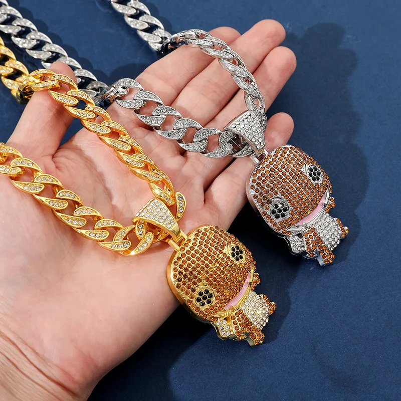 Collier hiphop aux motifs Pokémon