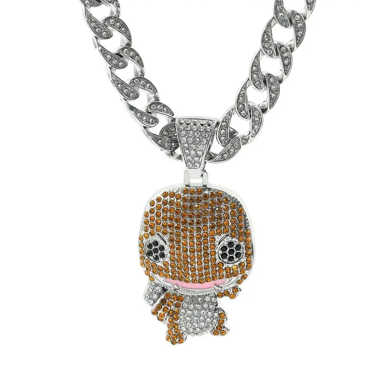 Collier hiphop aux motifs Pokémon