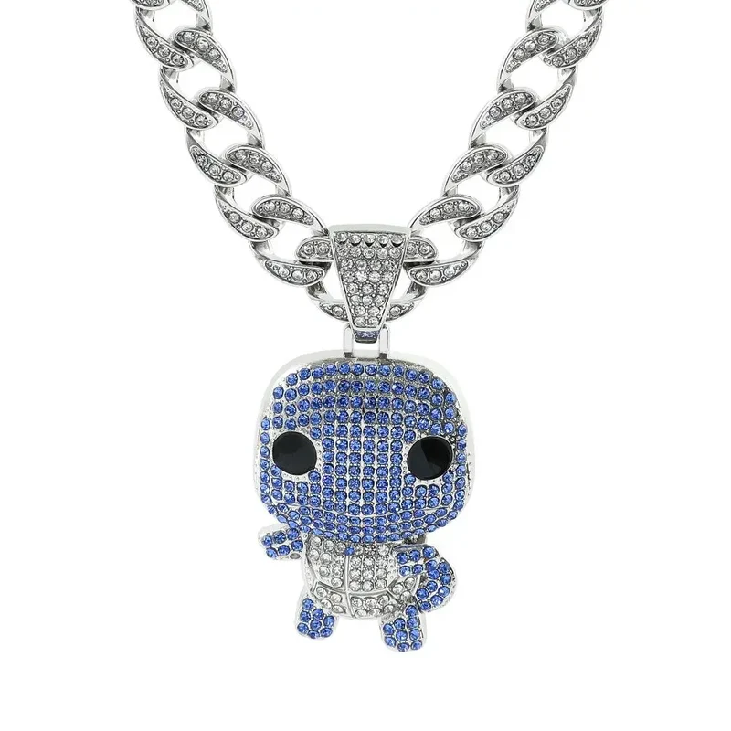 Collier hiphop aux motifs Pokémon