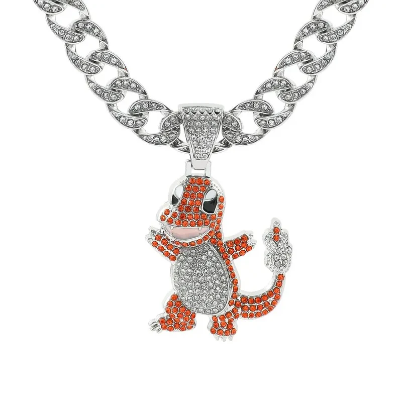 Collier hiphop aux motifs Pokémon
