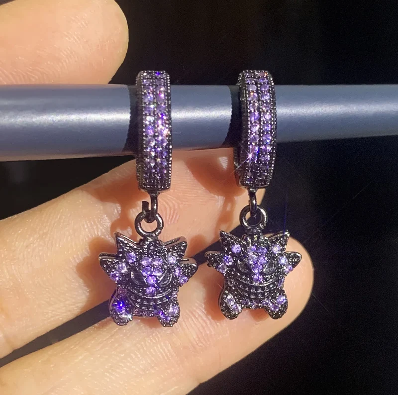 Boucles d'oreilles Pokémon Ectoplasma