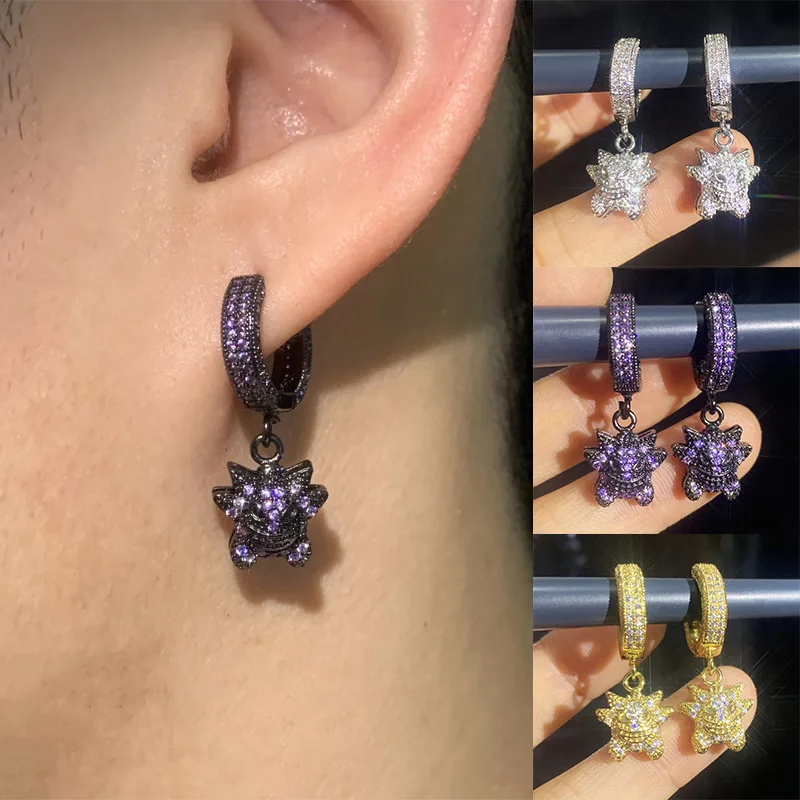 Boucles d'oreilles Pokémon Ectoplasma
