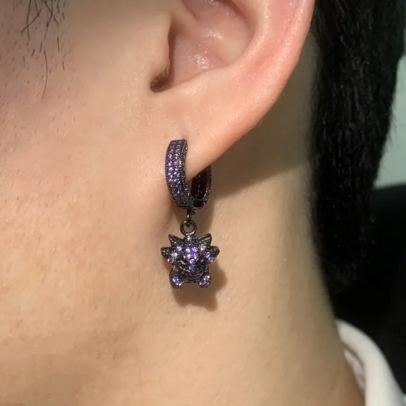 Boucles d'oreilles Pokémon Ectoplasma