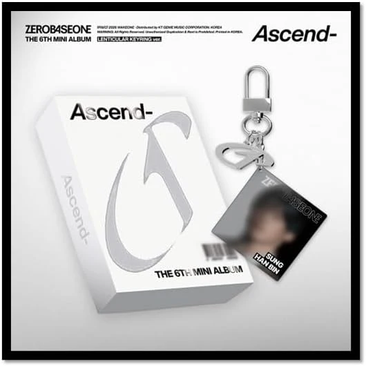ZEROBASEONE — Ascend, 6e Mini Album (Porte-clés lenticulaire, Random)