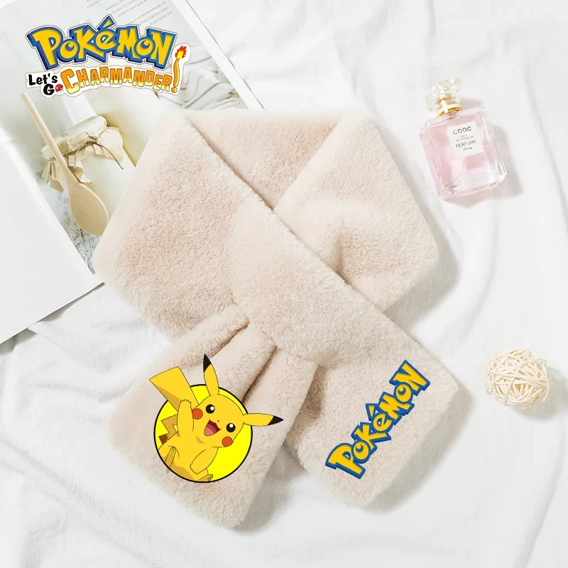 Écharpe polaire Pokémon chaude avec différents motifs pour enfants