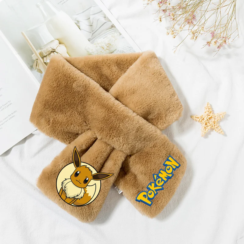 Écharpe polaire Pokémon chaude avec différents motifs pour enfants