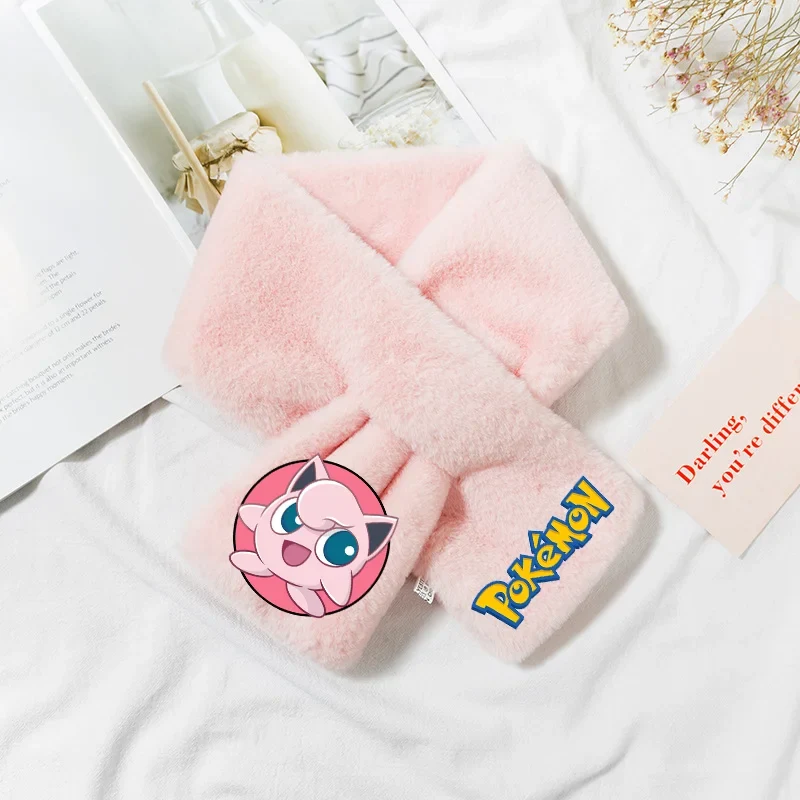 Écharpe polaire Pokémon chaude avec différents motifs pour enfants