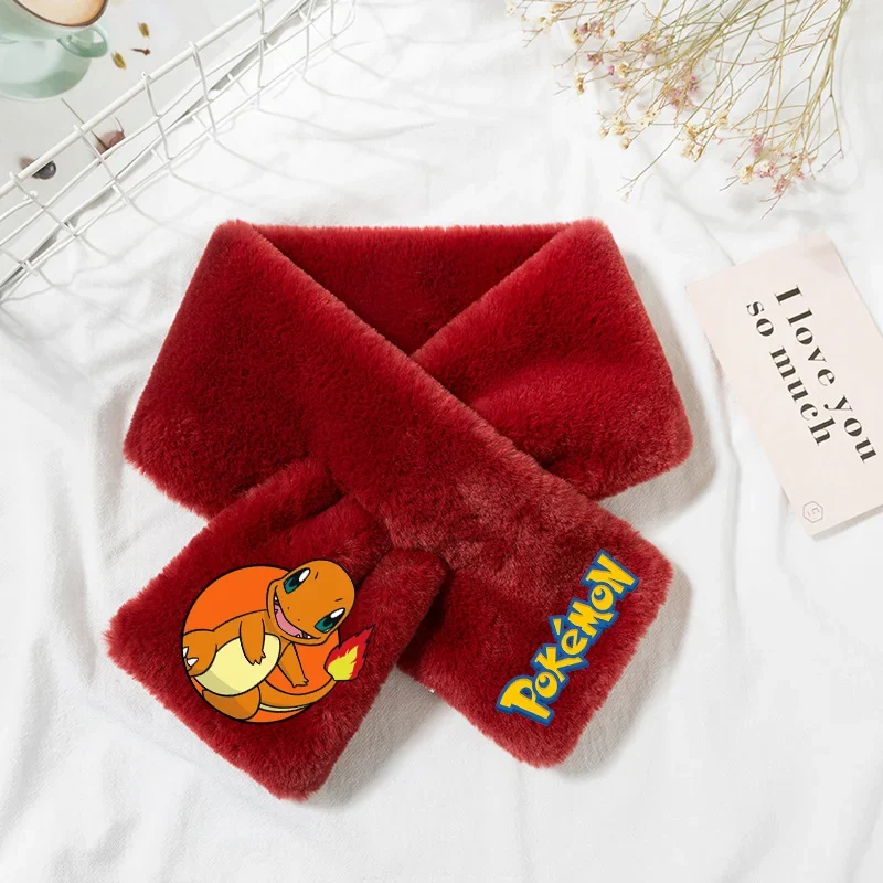 Écharpe polaire Pokémon chaude avec différents motifs pour enfants