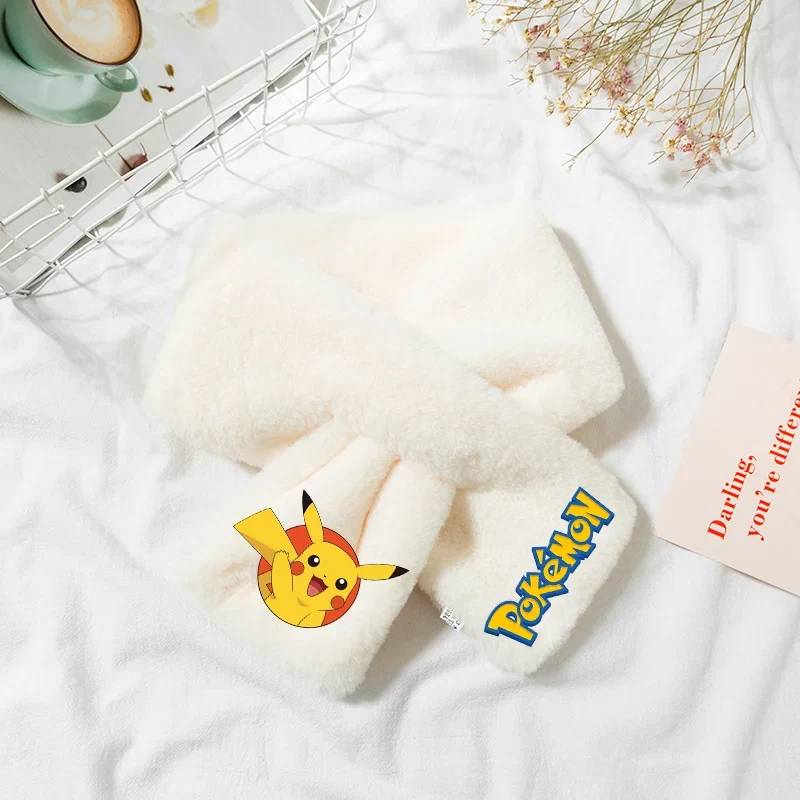 Écharpe polaire Pokémon chaude avec différents motifs pour enfants