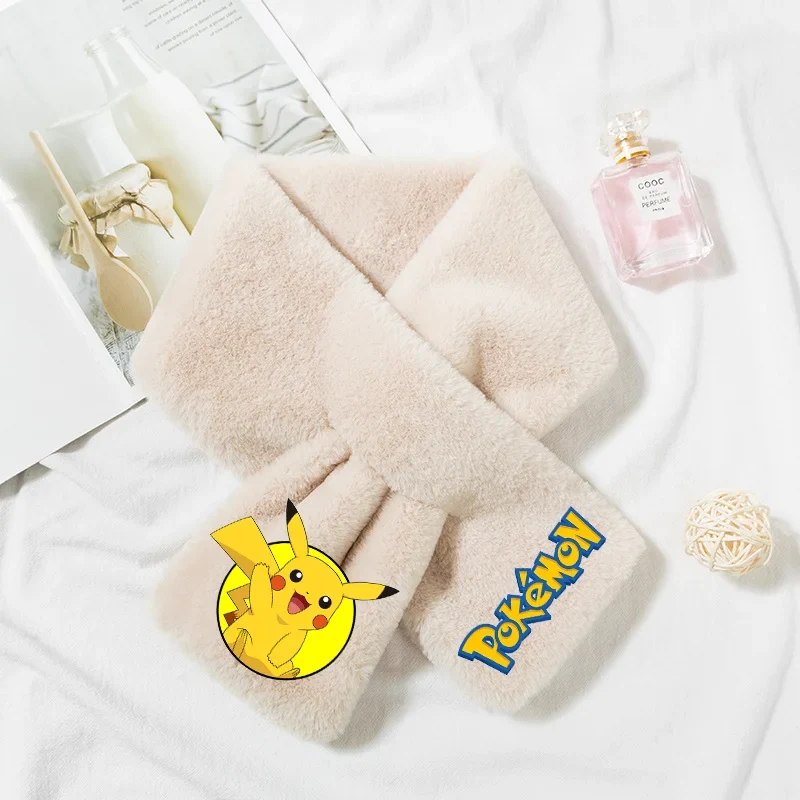 Écharpe polaire Pokémon chaude avec différents motifs pour enfants