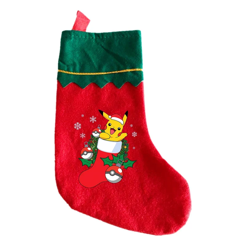 Bottes Pokémon Père Noël - Bas de Noël avec motif Pikachu