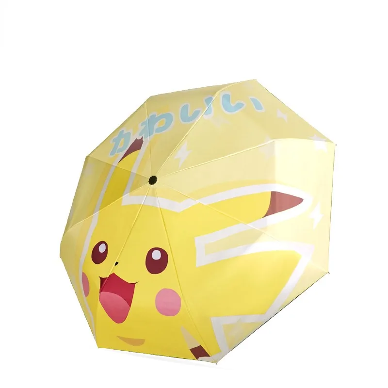 Parapluie automatique avec motif Carapuce, Pikachu ou Bulbasaur