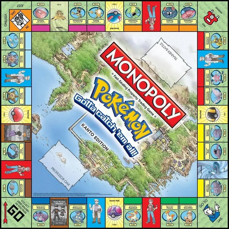 Pokémon Monopoly (anglais) Johto ou Kanto Edition