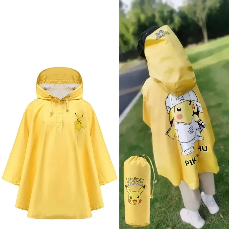 Veste cape de pluie Pikachu Pokemon pour enfant