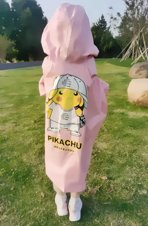 Veste cape de pluie Pikachu Pokemon pour enfant