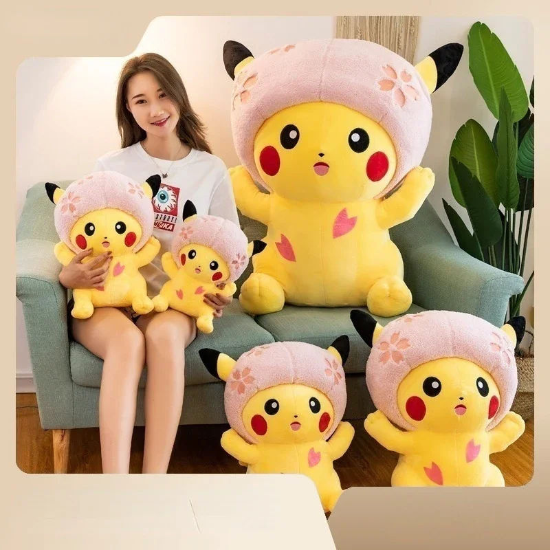 Peluche XXL Pikachu Sakura (30cm ou 40cm)