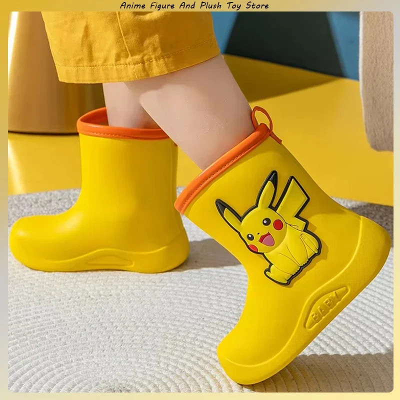 Bottes en caoutchouc pour enfants avec motifs Pokémon Pikachu
