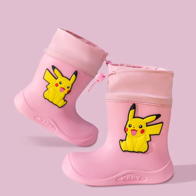 Bottes en caoutchouc pour enfants avec motifs Pokémon Pikachu
