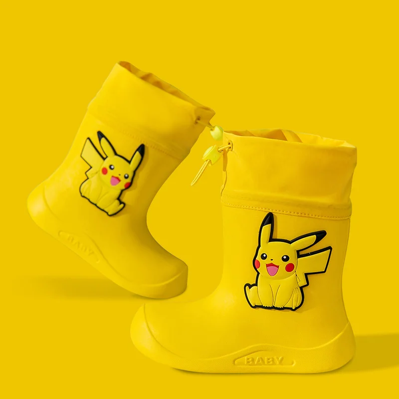 Bottes en caoutchouc pour enfants avec motifs Pokémon Pikachu