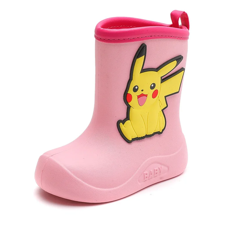 Bottes en caoutchouc pour enfants avec motifs Pokémon Pikachu