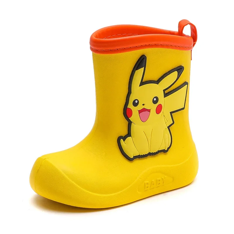 Bottes en caoutchouc pour enfants avec motifs Pokémon Pikachu