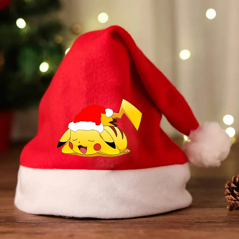 Bonnet de Noel avec motif Pikachu ou Pokémon