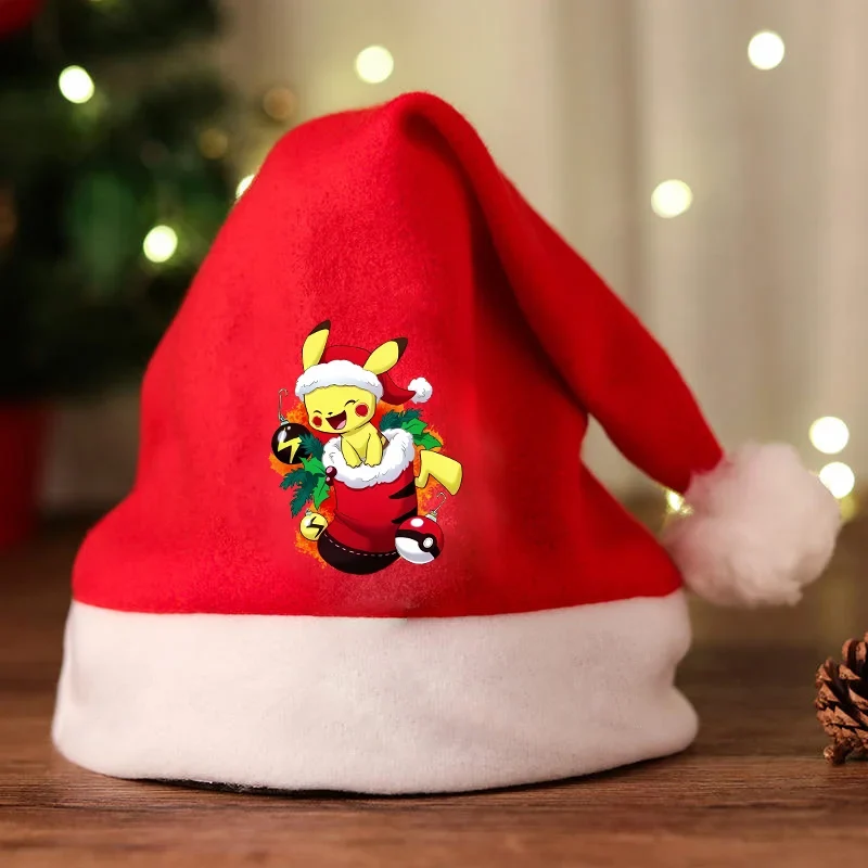 Bonnet de Noel avec motif Pikachu ou Pokémon